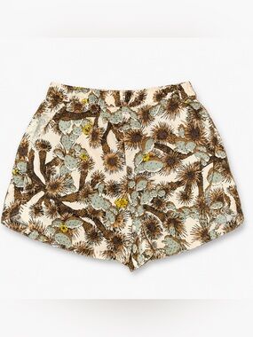 The North Face Cactus Print Athletic Shorts Women’s M Nylon Pull On Desert